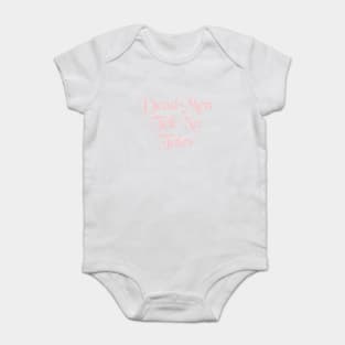 Dead Men Tell No Tales Millennial Pink Baby Bodysuit